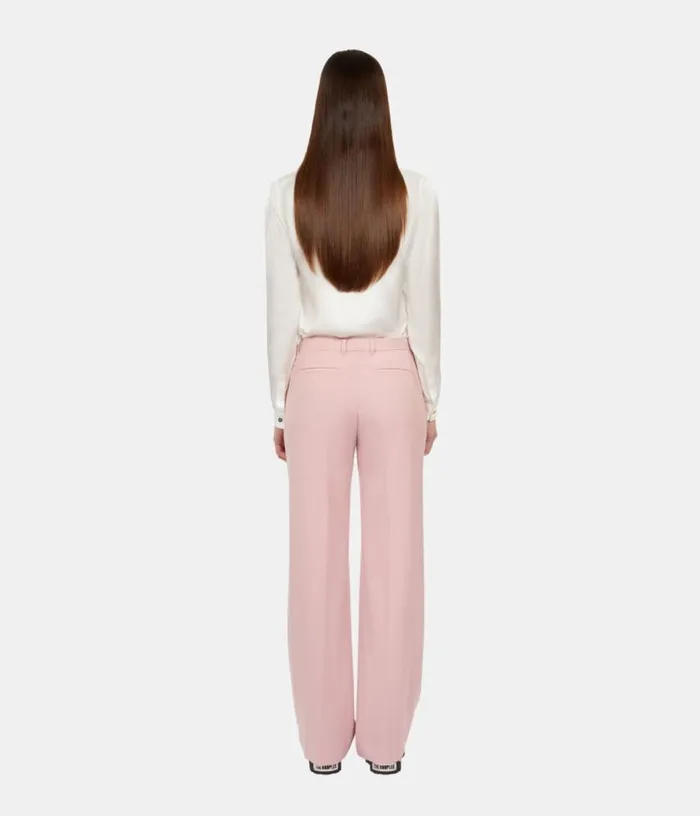 Women Pink Woolblend Suit Trousers THE KOOPLES Blazers and Suits