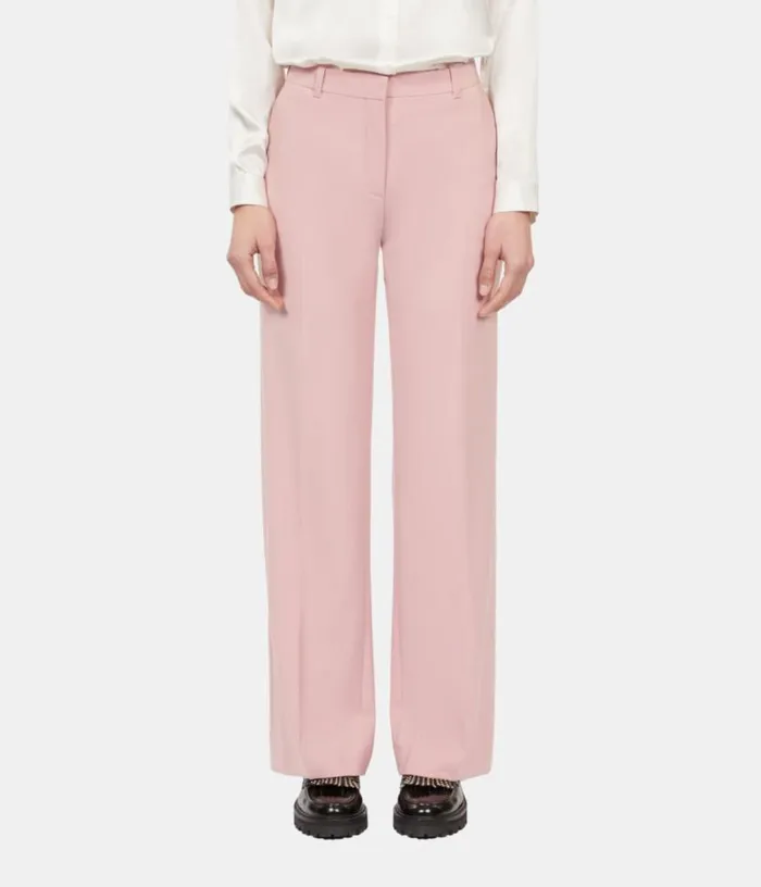 Women Pink Woolblend Suit Trousers THE KOOPLES Blazers and Suits