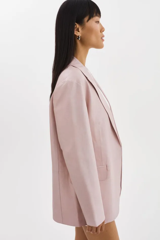 Women QUIRINA Leather Blazer Rose LAMARQUE Leather Jackets