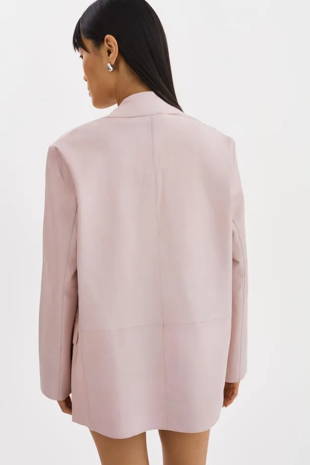 Women QUIRINA Leather Blazer Rose LAMARQUE Leather Jackets