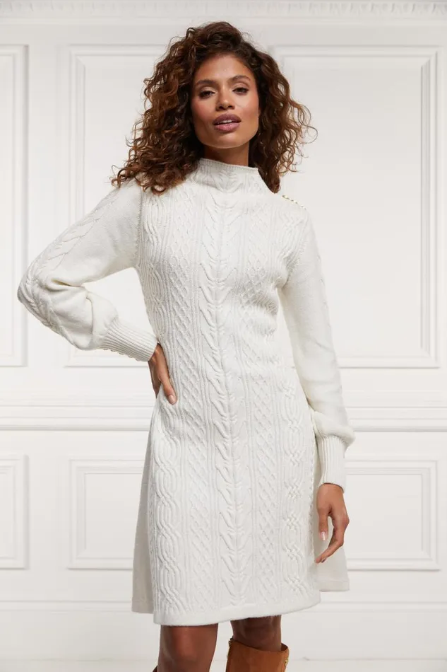 Women Rachel Mini Dress Oyster Holland Cooper Dresses Women Rachel Mini Dress Oyster Holland Cooper Dresses