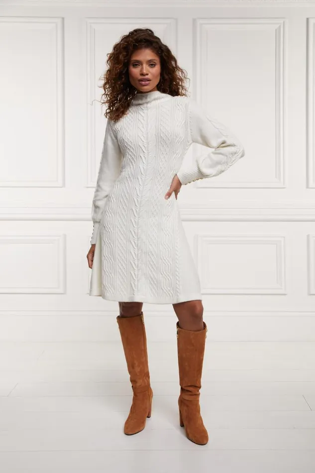 Women Rachel Mini Dress Oyster Holland Cooper Dresses Women Rachel Mini Dress Oyster Holland Cooper Dresses