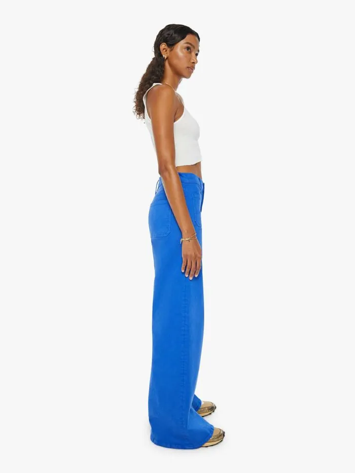 Women Relaxed Mother Denim The Patch Pocket Undercover Sneak Blue dark