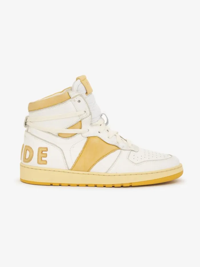 Women Rhude Footwear RHECESSHI Whitemustard