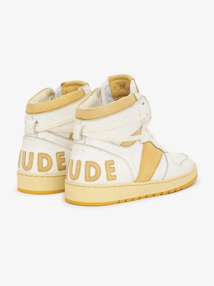 Women Rhude Footwear RHECESSHI Whitemustard