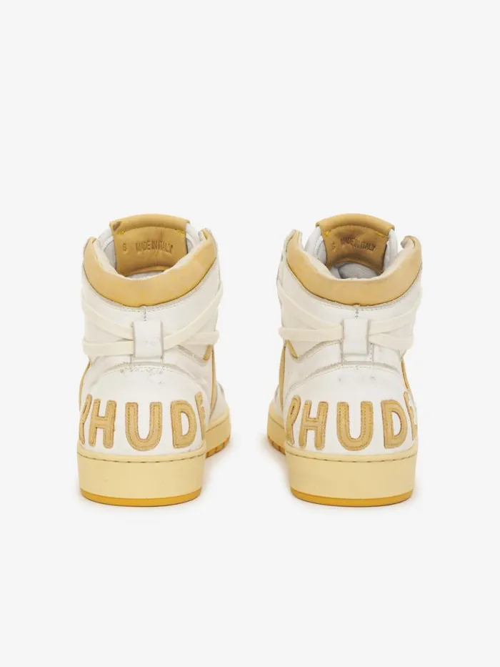 Women Rhude Footwear RHECESSHI Whitemustard