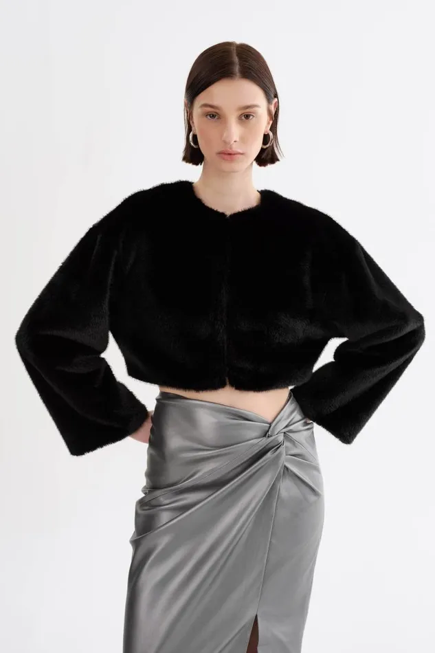 Women ROWDIE Faux Fur Jacket Black LAMARQUE Faux Fur Women ROWDIE Faux Fur Jacket Black LAMARQUE Faux Fur