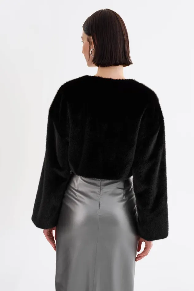 Women ROWDIE Faux Fur Jacket Black LAMARQUE Faux Fur Women ROWDIE Faux Fur Jacket Black LAMARQUE Faux Fur