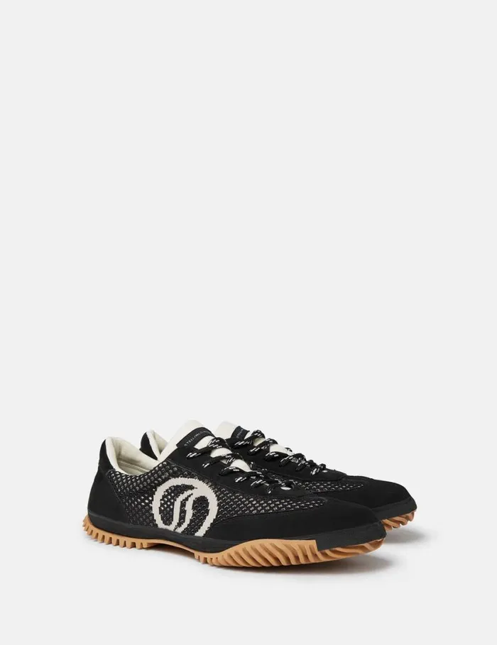 Women SWave Sport Mesh Paneled Sneakers Midnight Black Stella McCartney Sneakers