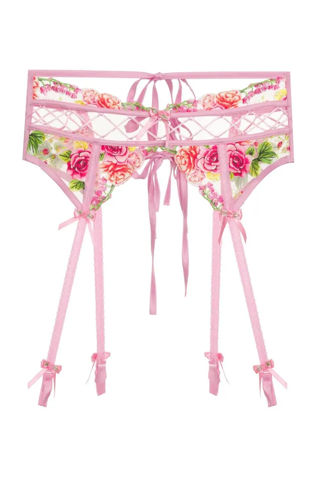 Women Sabrina Garter Belt Pink For Love and Lemons Lingerie