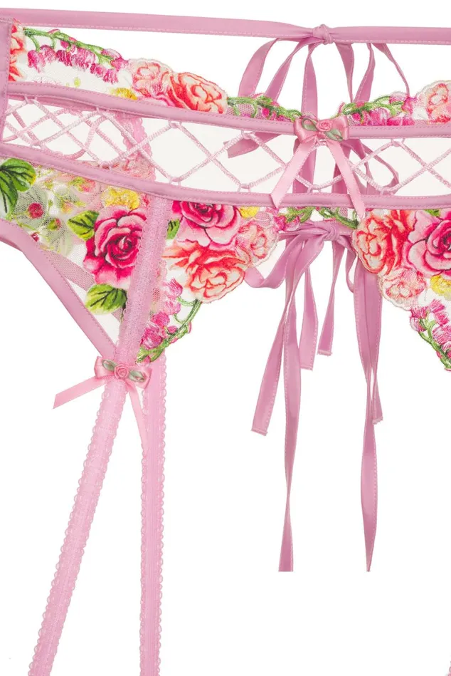 Women Sabrina Garter Belt Pink For Love and Lemons Lingerie