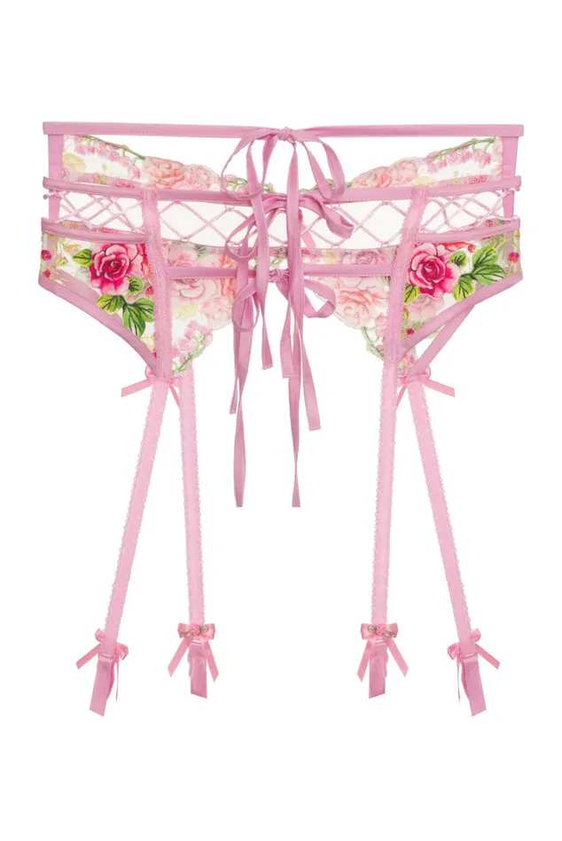 Women Sabrina Garter Belt Pink For Love and Lemons Lingerie