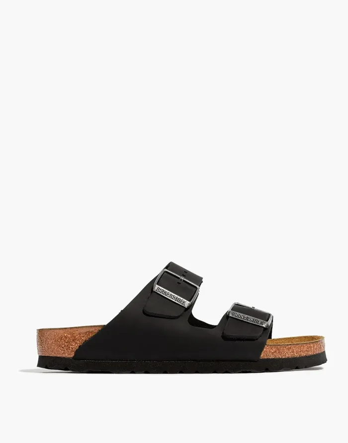 Women Sandals Madewell Birkenstock Arizona Sandals In BirkoFlor True Black