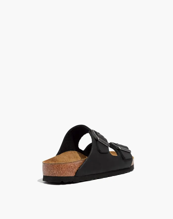 Women Sandals Madewell Birkenstock Arizona Sandals In BirkoFlor True Black