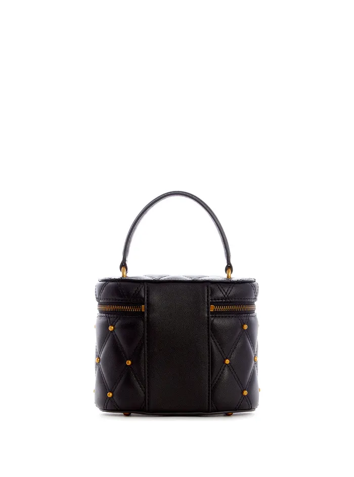 Women Satchel GUESS Black Triana Cannister Crossbody Bag Women Satchel GUESS Black Triana Cannister Crossbody Bag