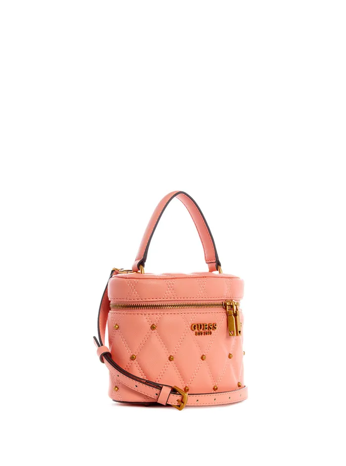 Women Satchel GUESS Orange Triana Cannister Crossbody Bag Women Satchel GUESS Orange Triana Cannister Crossbody Bag