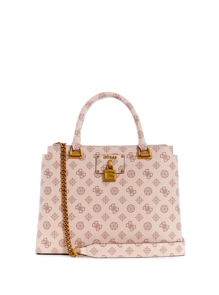 Women Satchel GUESS Pink Centre Stage Status Satchel