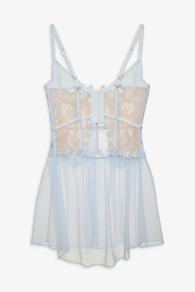 Women Scottie Slip Dress Blue For Love and Lemons Lingerie Women Scottie Slip Dress Blue For Love and Lemons Lingerie