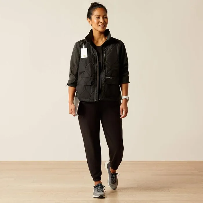 Women Scrubs Ariat Ambroise Insulated Scrub Jacket Black Women Scrubs Ariat Ambroise Insulated Scrub Jacket Black
