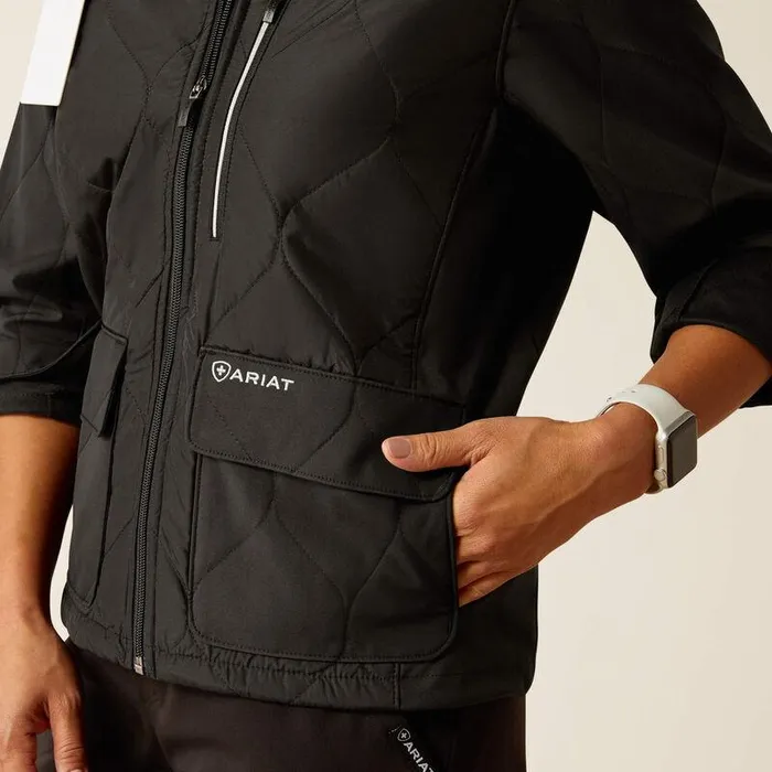 Women Scrubs Ariat Ambroise Insulated Scrub Jacket Black Women Scrubs Ariat Ambroise Insulated Scrub Jacket Black