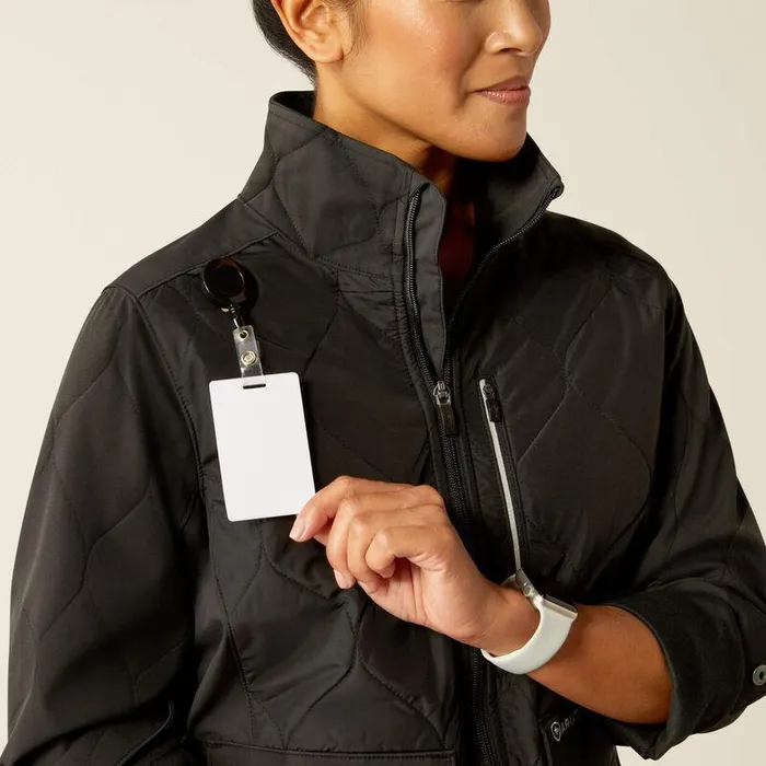 Women Scrubs Ariat Ambroise Insulated Scrub Jacket Black Women Scrubs Ariat Ambroise Insulated Scrub Jacket Black