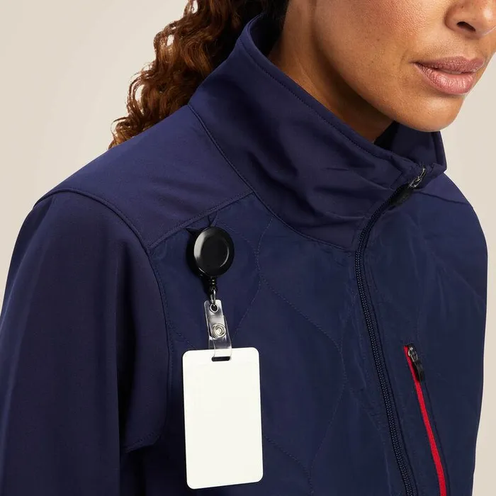Women Scrubs Ariat Ambroise Insulated Scrub Jacket Navy