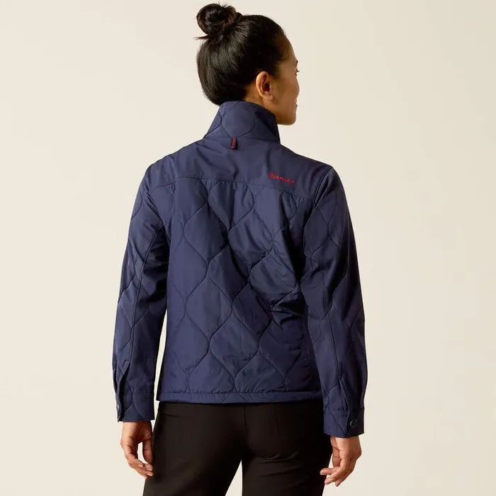 Women Scrubs Ariat Ambroise Insulated Scrub Jacket Navy