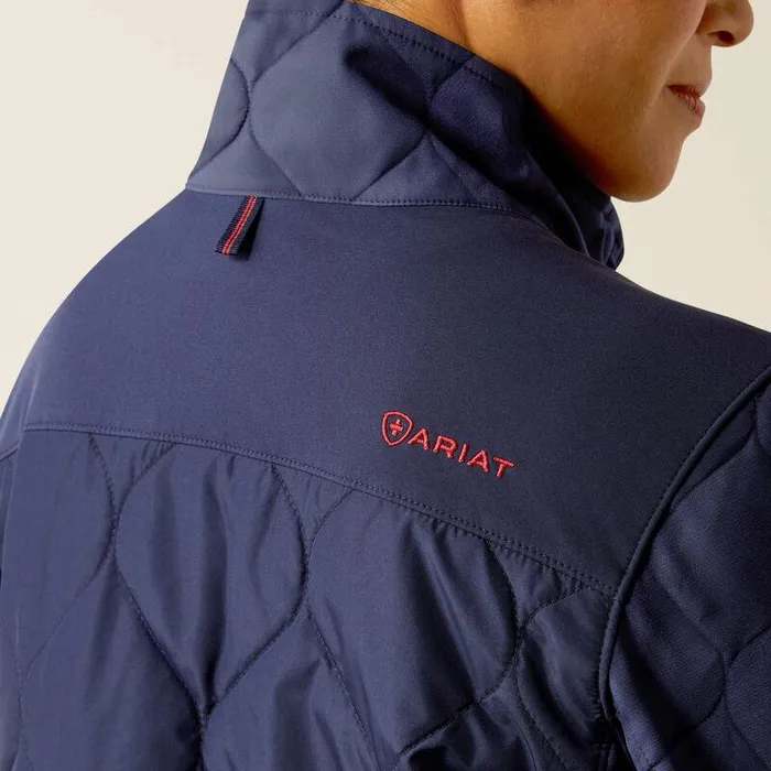 Women Scrubs Ariat Ambroise Insulated Scrub Jacket Navy