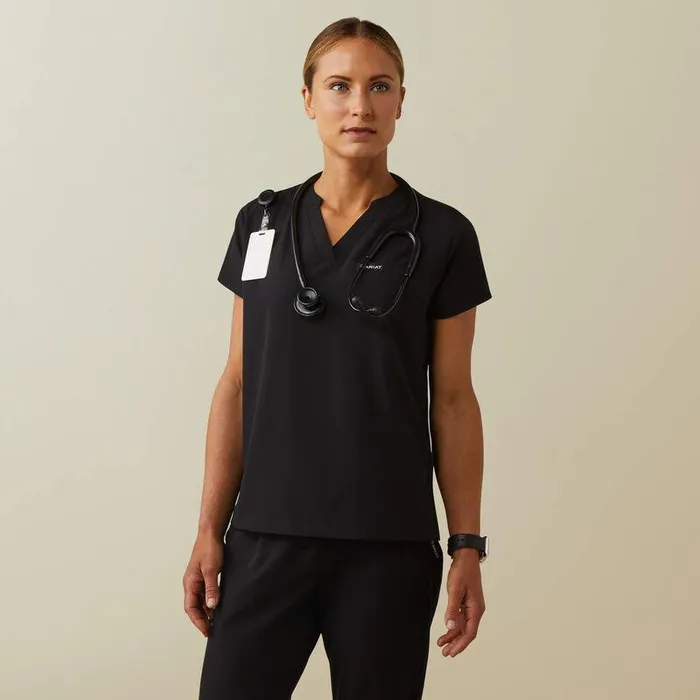 Women Scrubs Ariat Eliza Fashion Scrub Top Black