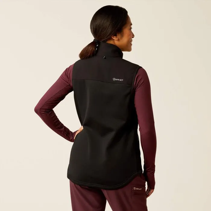 Women Scrubs Ariat Sina Fleece Scrub Vest Black