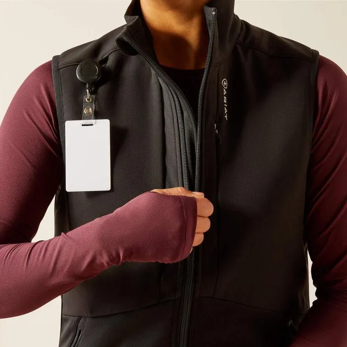 Women Scrubs Ariat Sina Fleece Scrub Vest Black