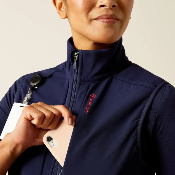 Women Scrubs Ariat Sina Fleece Scrub Vest Navy Women Scrubs Ariat Sina Fleece Scrub Vest Navy
