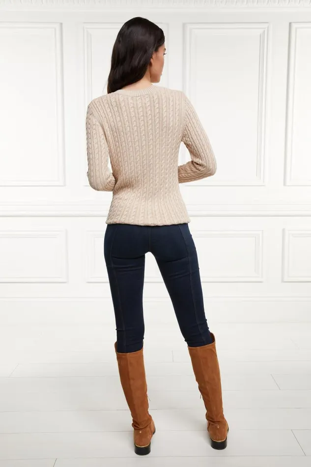 Women Seattle VNeck Knit Oatmeal Holland Cooper Knitwear Women Seattle VNeck Knit Oatmeal Holland Cooper Knitwear