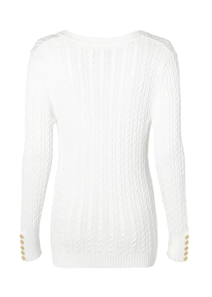 Women Seattle VNeck Knit Winter White Holland Cooper Knitwear Women Seattle VNeck Knit Winter White Holland Cooper Knitwear