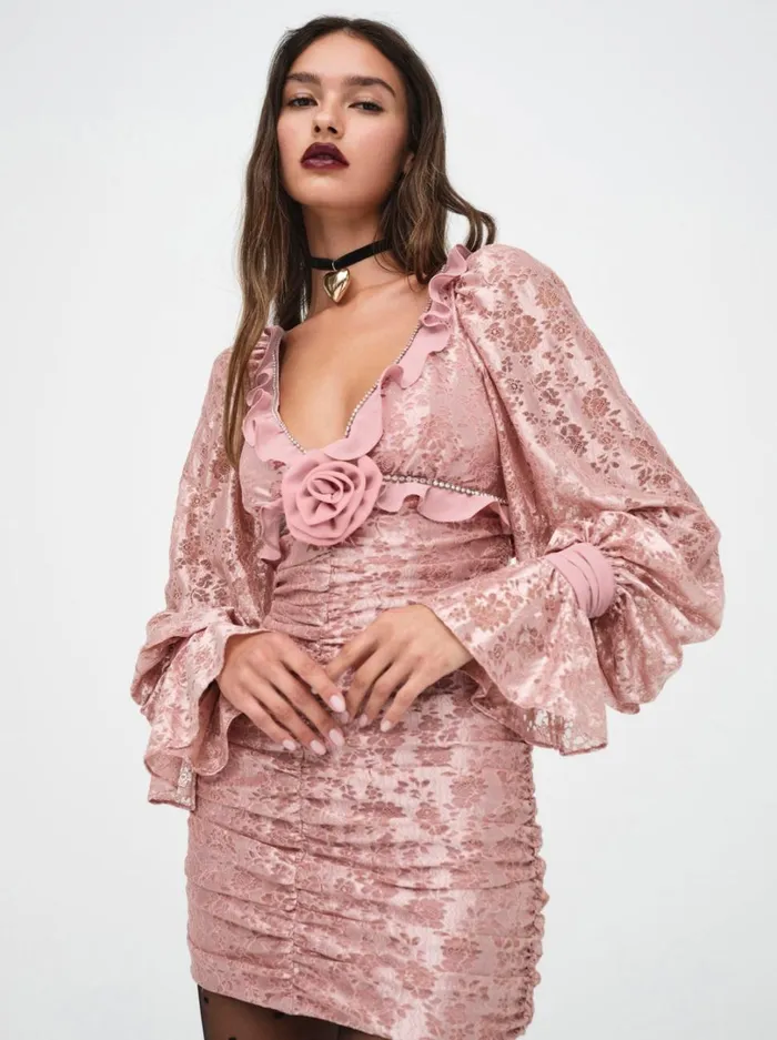 Women Shawn Mini Dress Pink For Love and Lemons Dresses