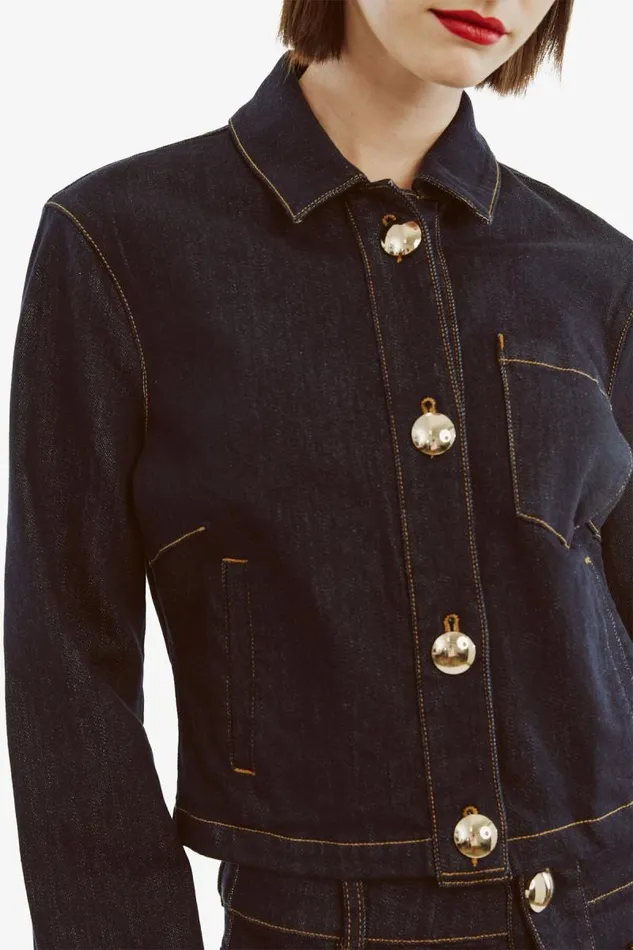 Women Shirts and Blouses Bardot Lorenzo Denim Shirt In Dark Dark