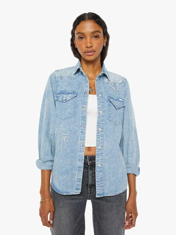 Women Shirts Mother Denim All My Exes Beige khaki