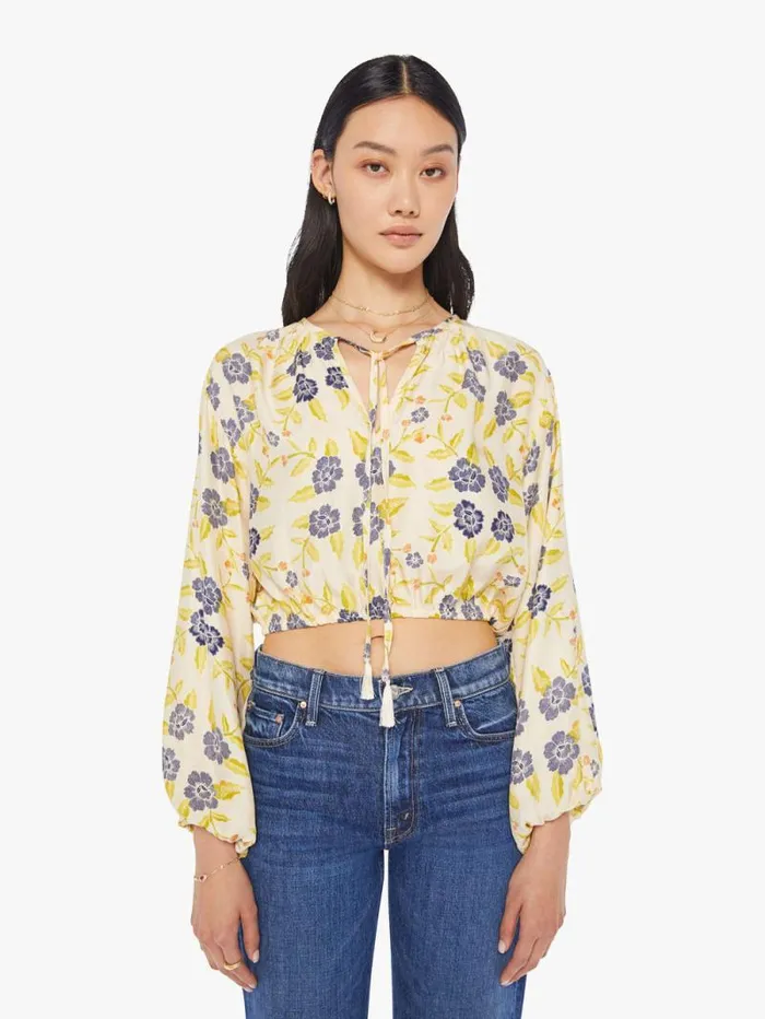 Women Shirts Mother Denim Amelia Top Prairie Indigo
