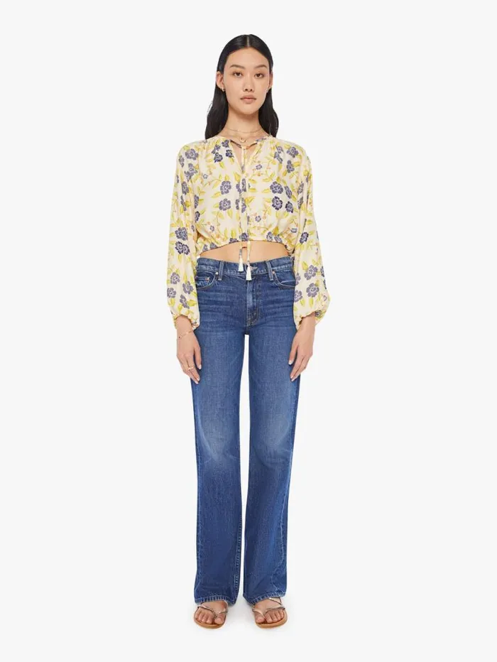 Women Shirts Mother Denim Amelia Top Prairie Indigo