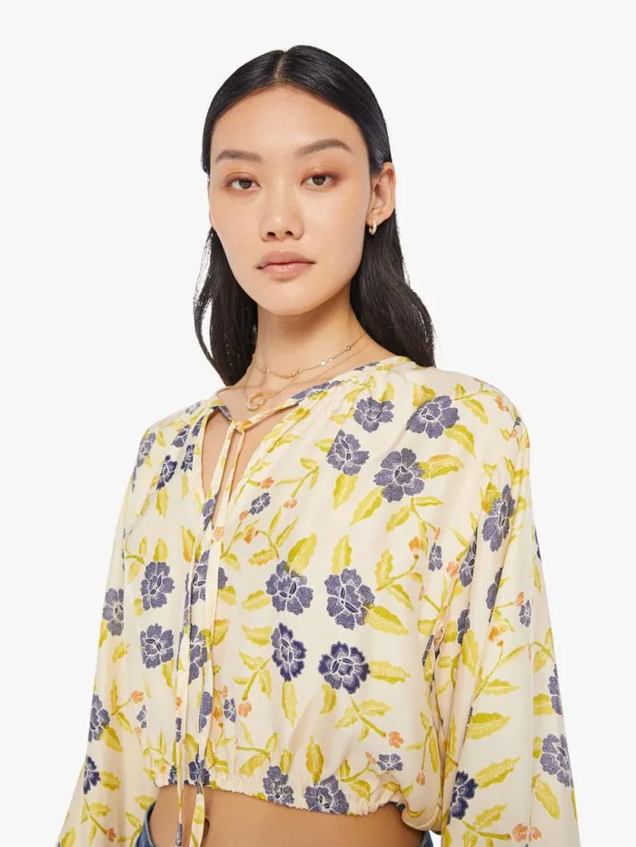 Women Shirts Mother Denim Amelia Top Prairie Indigo