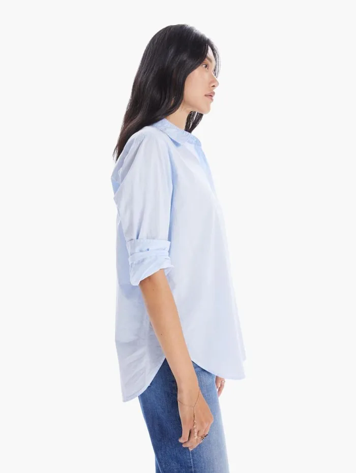 Women Shirts Mother Denim Beau Shirt Lightpastel Blue