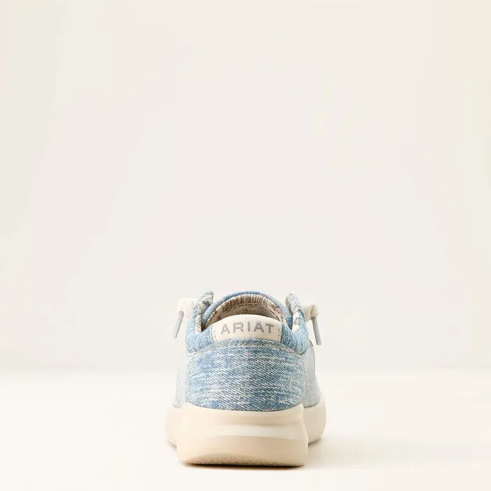 Women Shoes and Sneakers Ariat Hilo Shoe Mixed Light Checkered Denim