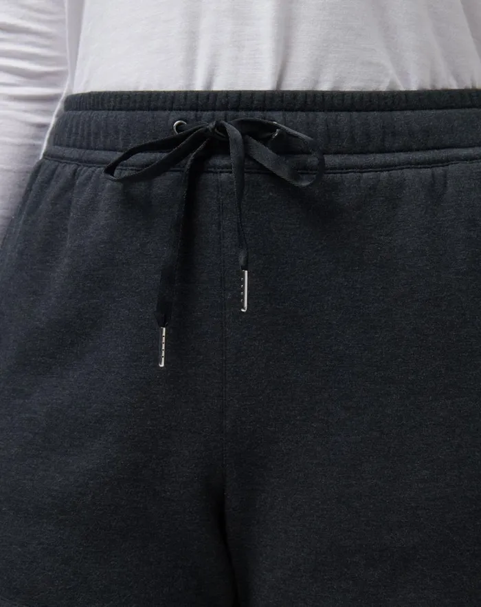 Women Shorts TravisMathew CLOUD FLEECE SHORT 20 Heather Black