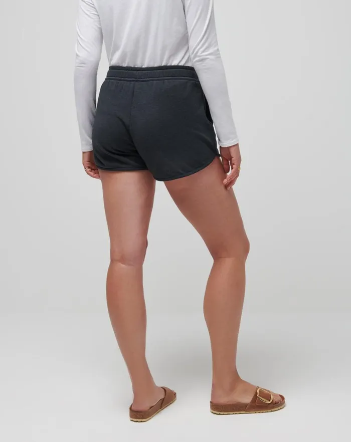 Women Shorts TravisMathew CLOUD FLEECE SHORT 20 Heather Black