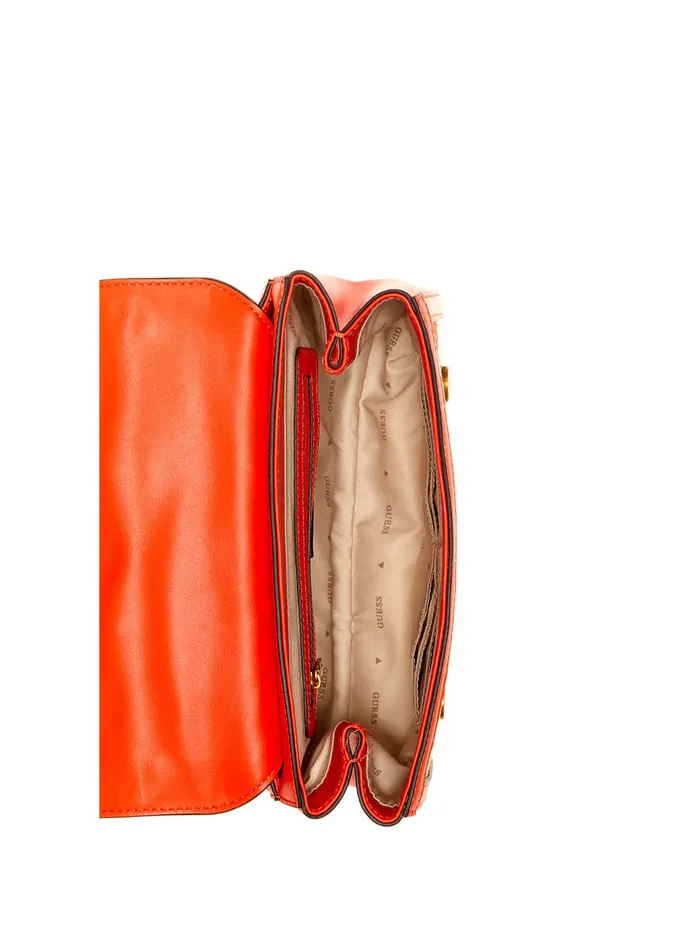 Women Shoulder Bag GUESS Red Katey Raffia Shoulder Bag Women Shoulder Bag GUESS Red Katey Raffia Shoulder Bag