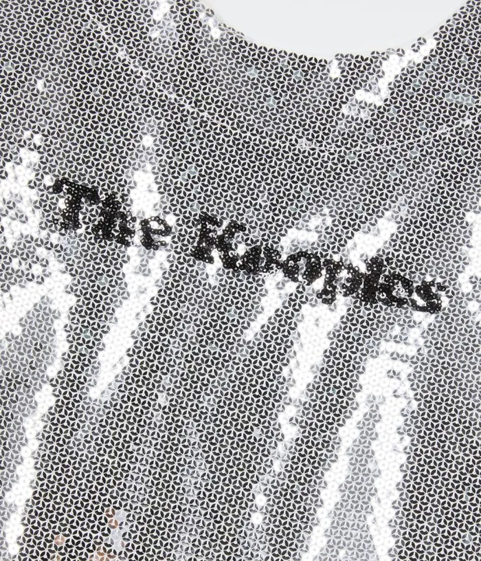 Women Silver Sequined Tshirt THE KOOPLES Blouses and Shirts