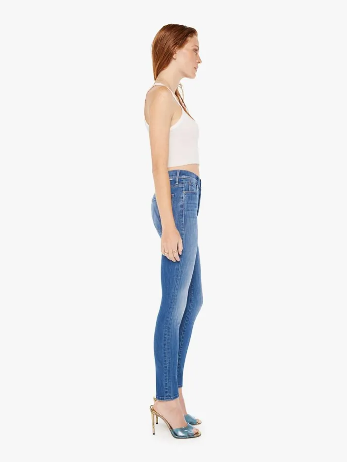 Women Skinny Mother Denim The Stunner Hover Blue medium