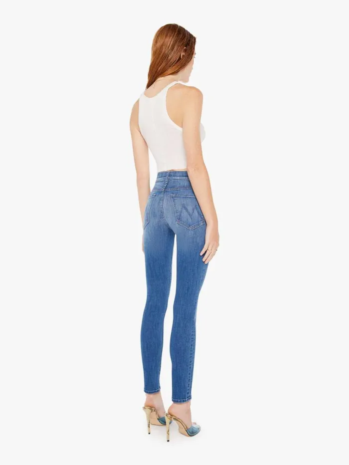 Women Skinny Mother Denim The Stunner Hover Blue medium