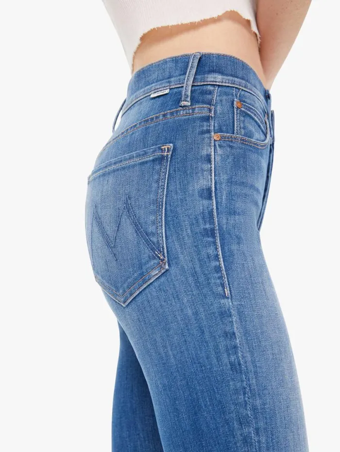 Women Skinny Mother Denim The Stunner Hover Blue medium