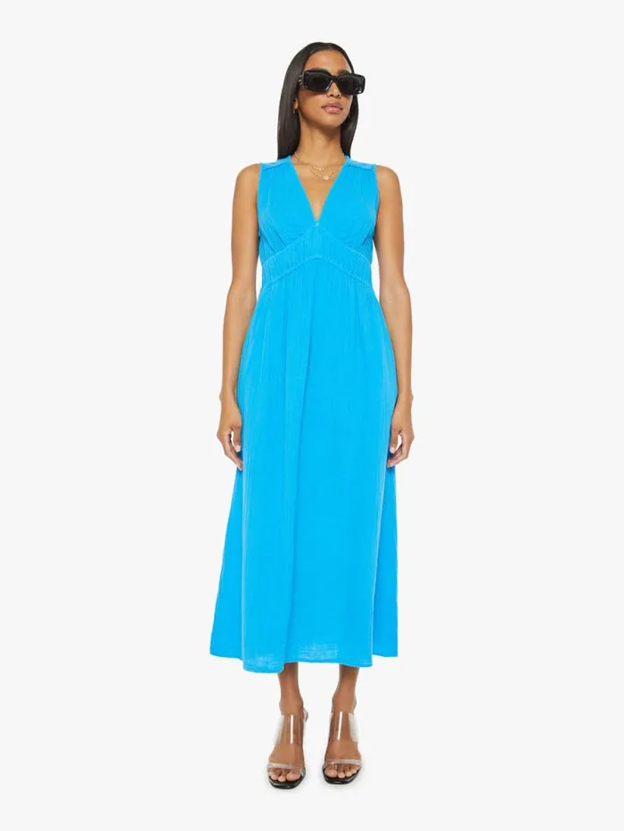 Women Skirts and Dresses Mother Denim Arwen Dress Azure Glow